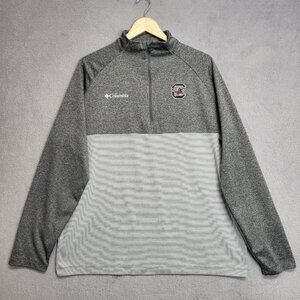 South Carolina Gamecocks Pullover Mens XL Gray Columbia Golf Rockin' It Quarter